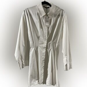 NWT Zara Long White Shirt